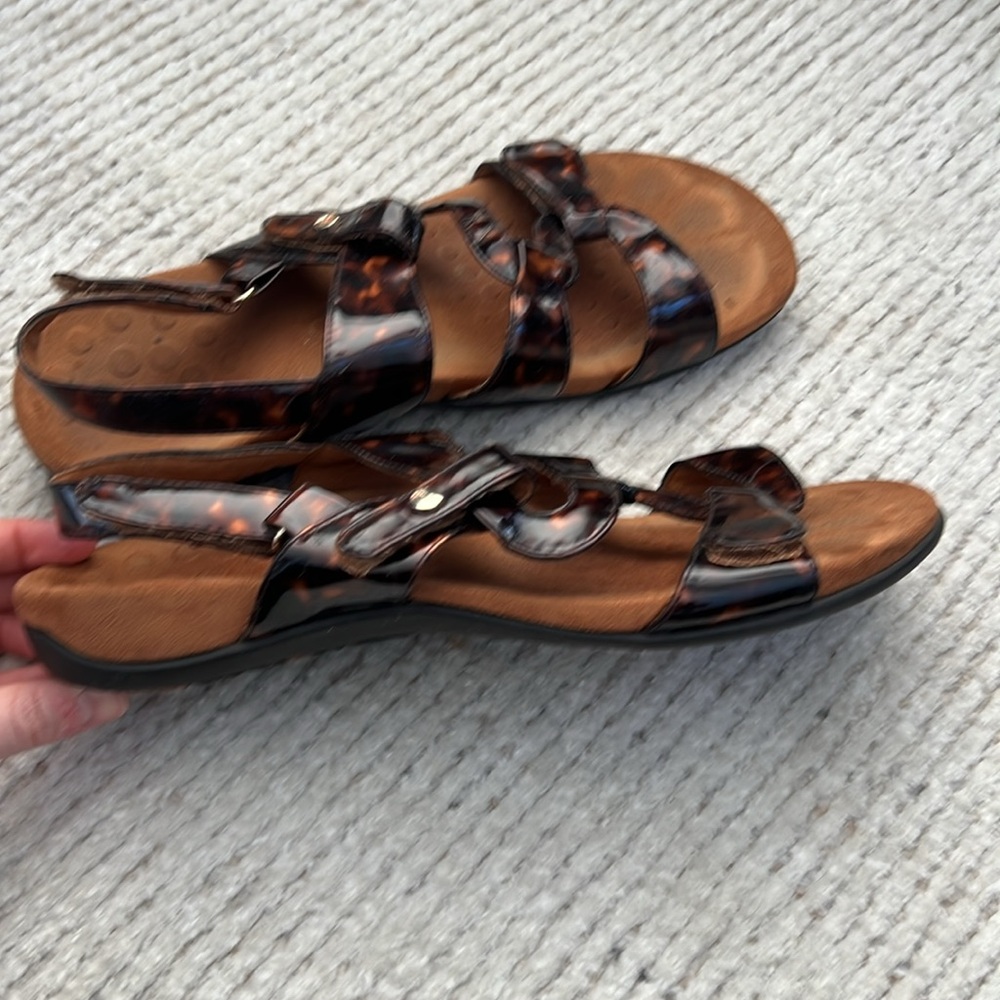 Vionic Womens Paros Tortoise Shell Adjustable Str… - image 4